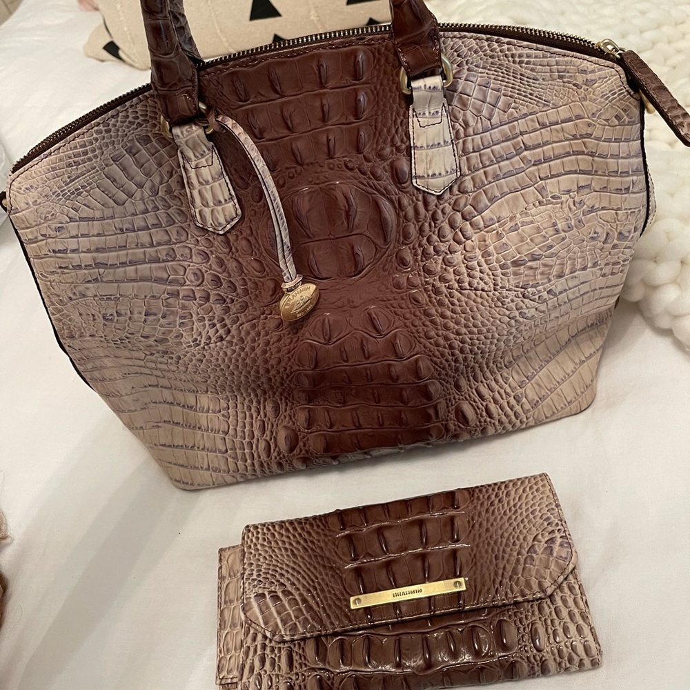 Authentic Brahmin purse and matching wallet